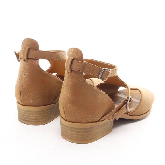 Lucky Brand Open Toe Sandal 5 m (Big Girl) Brown/Gold - Picture 9 of 16